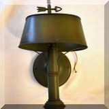 D59. One of five vintage painted tole wall sconces. 